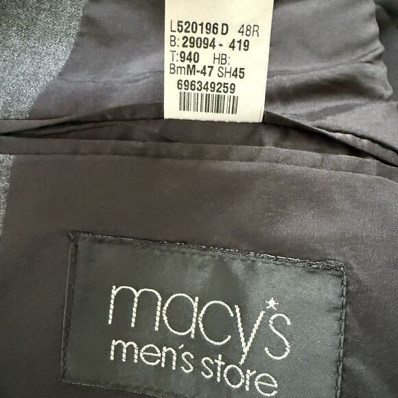 Lauren Ralph Lauren Gray Suit Jacket Blazer 100% Wool 2 Button 48R - Picture 4 of 5